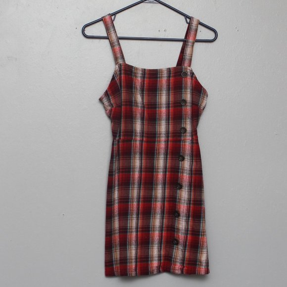 wild fable Dresses & Skirts - Wild Fable plaid cotton jumper dress